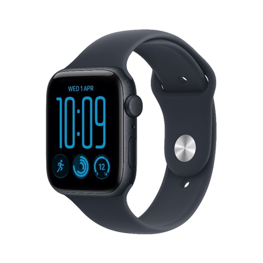 [AAW3244] Apple Watch SE 3 GPS 44mm Midnight Aluminium Case with Navy Blue Sport Band - S/M