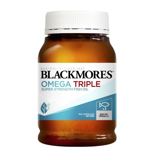 [125F1040] BLACKMORES 三倍強效深海魚油 150 粒(平行進口)