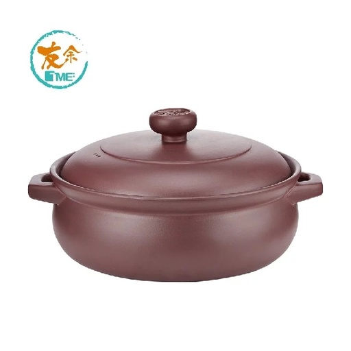[125F0385] Purple Clay Multifunctional Pot 3.5L -PC Brown 